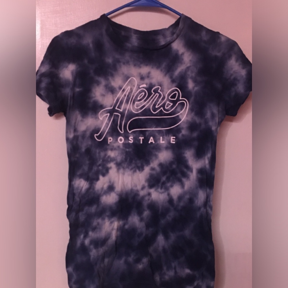 Blue Tye dye Aeropostale shirt, fits like slim medium , never worn